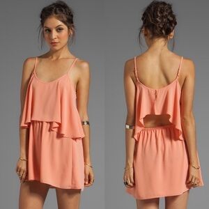 Lovers + Friends Sun Kissed Mini Dress in Coral
